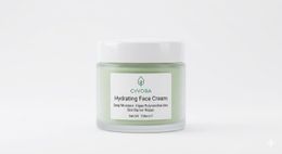 A 100 ml jar of Cyvora algae-peptide hydrating face cream beside its carton.